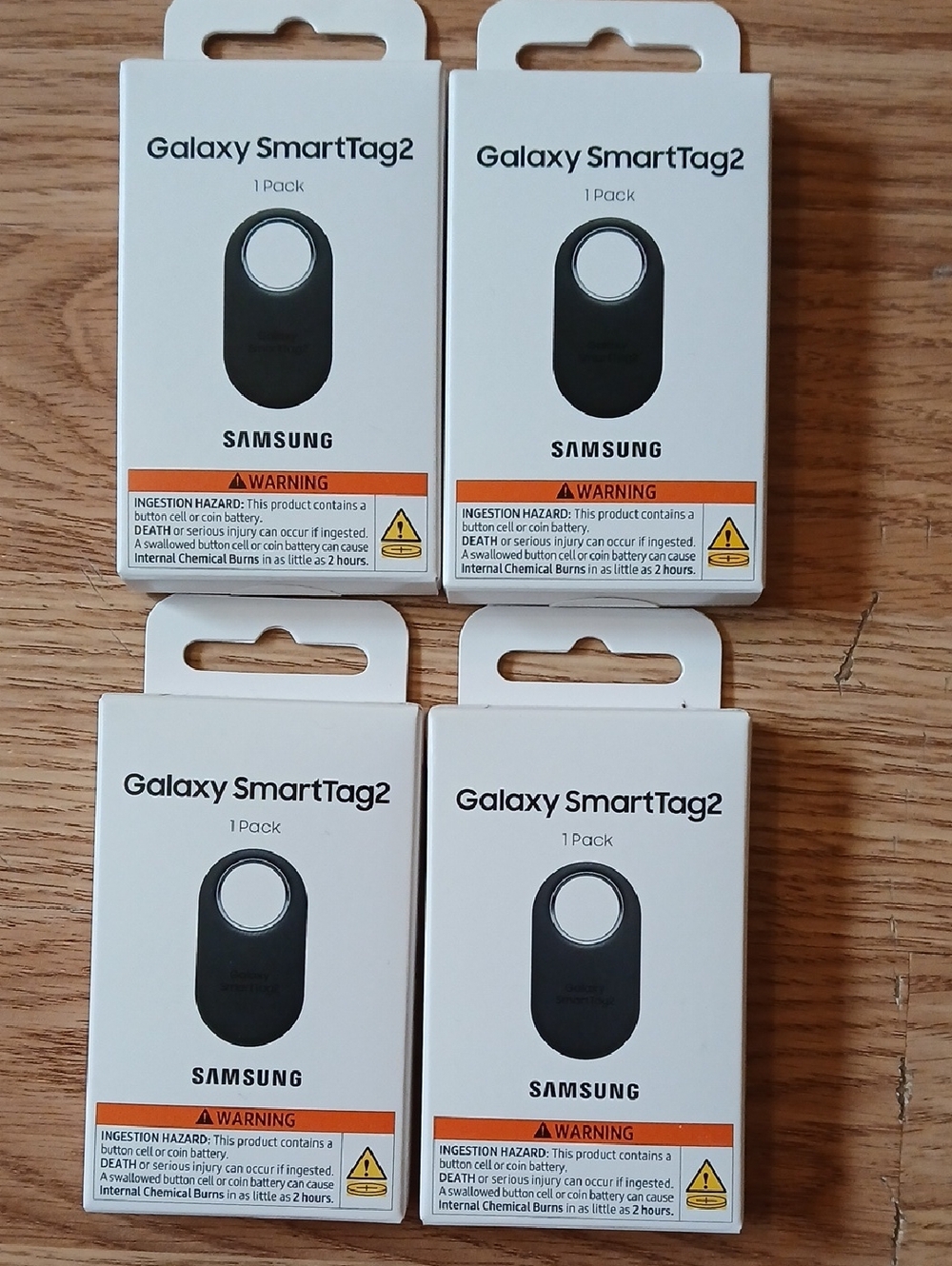 Samsung Galaxy SmartTag2 Lot Of 4 New Sealed Black Trackers